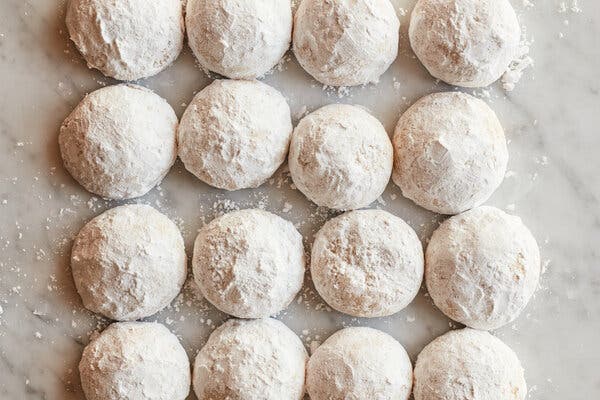 Toasted Almond Snowballs