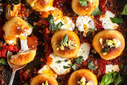 Image for Cheesy Bread Balls in Tomato Sauce