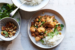 Image for Cauliflower, Cashew, Pea and Coconut Curry