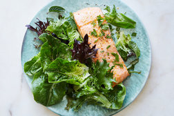 Image for Broiled Salmon With Chile, Orange and Mint