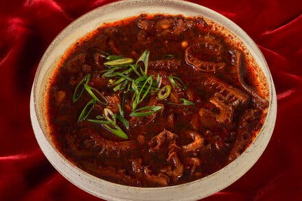 Spicy Stewed Tripe With Scallions