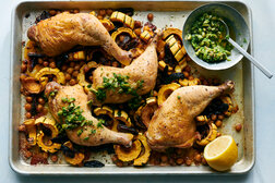 Image for Sheet-Pan Chicken With Squash and Dates