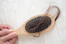 Hair loss can be a side effect of Covid-19.