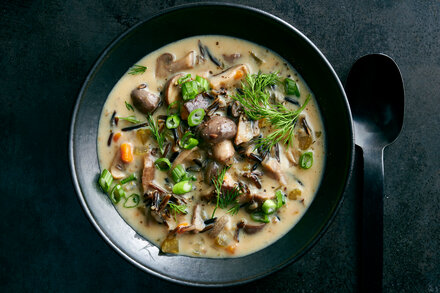 Image for Pressure Cooker Mushroom and Wild Rice Soup