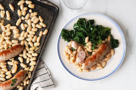Baked White Beans and Sausage With Sage