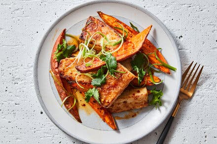 Sheet-Pan Crisp Tofu and Sweet Potatoes