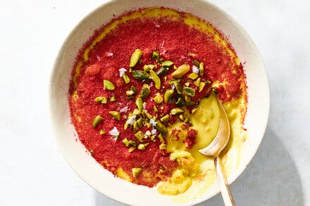 Sholeh Zard (Persian Rice Pudding)