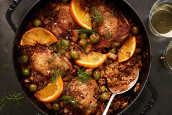 Image for Skillet Chicken and Rice With Anchovies and Olives