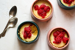 Image for Lemon Pudding Cakes With Sugared Raspberries