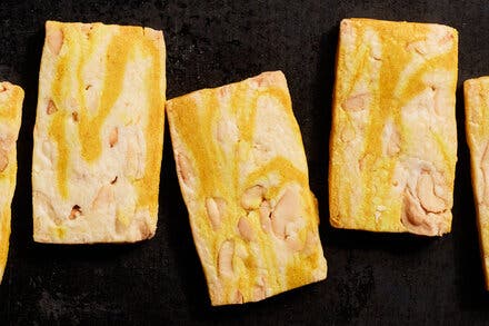 Marbled Shortbread With Ginger and Turmeric