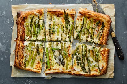 Asparagus, Goat Cheese and Tarragon Tart