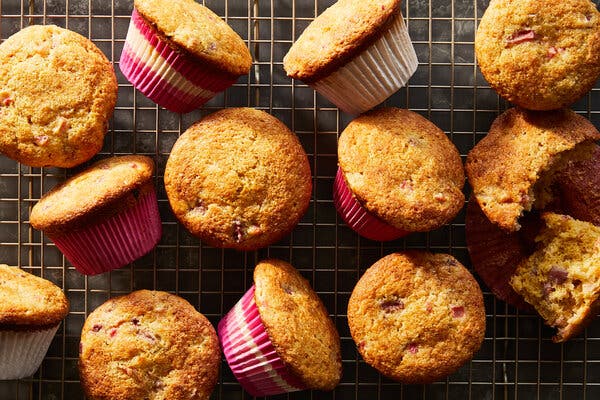 Strawberry-Rhubarb Muffins