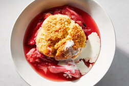 Image for Roasted Rhubarb Cobbler