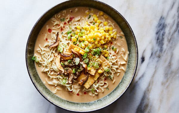 Vegan Tantanmen With Pan-Fried Tofu