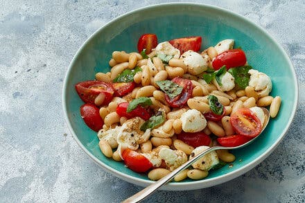 White Bean Caprese Salad