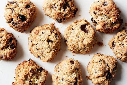 Image for Whipped Cream Scones With Chocolate and Cherries