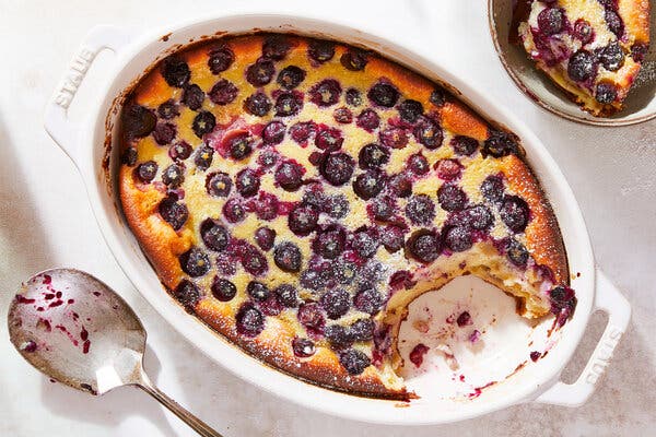 Blueberry-Ginger Clafoutis