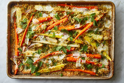 Image for Roasted Carrots With Shallots, Mozzarella and Spicy Bread Crumbs