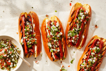 Image for Hot Dogs With Pico de Gallo