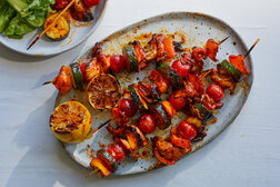 Image for Grilled Mushroom Skewers in Red Chile Paste