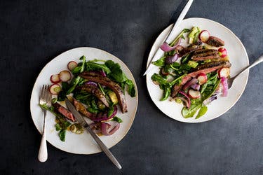 Grilled Steak Salad With Chile and Brown Sugar