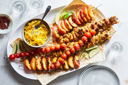 Image for Joojeh Kabab ba Holu (Saffron Chicken Kababs With Peaches)