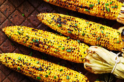 Image for Grilled Corn With Sesame-Soy Butter
