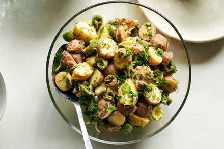 Image for Herby Potato Salad With Smashed Olives