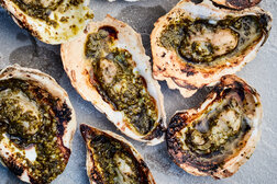 Image for Grilled Oysters With Lemony Garlic-Herb Butter