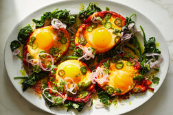 Image for Turmeric Fried Eggs With Tamarind and Pickled Shallots