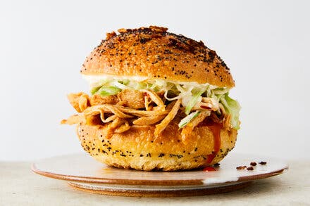 Slow-Cooker Hot-Honey Chicken Sandwiches