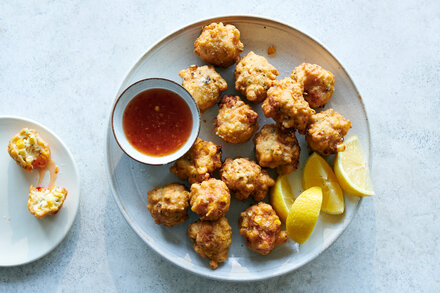 Image for Corn and Shrimp Beignets