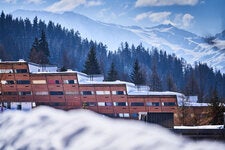 The Cascade building at Arc 1600 in Savoie, France, photographed in 2018.