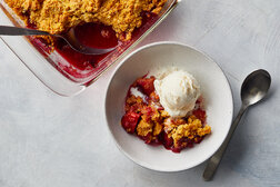 Image for Plum and Raspberry Cornmeal Crisp