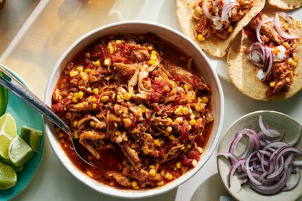 Slow-Cooker Chicken Tinga Tacos