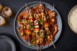 Image for Tofu-Vegetable Satay With Peanut Sauce