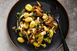 Image for Sheet-Pan Gnocchi With Mushrooms and Spinach