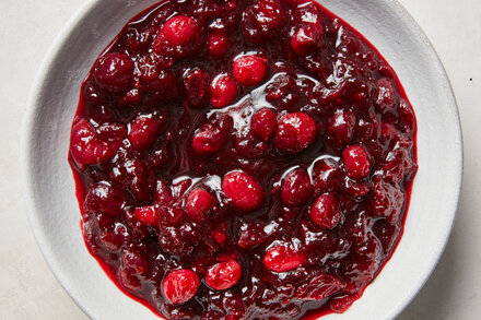 Image for Red Wine Cranberry Sauce With Honey