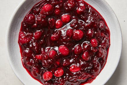 Red Wine Cranberry Sauce With Honey