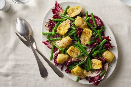 Green Bean, Artichoke and Radicchio Salad