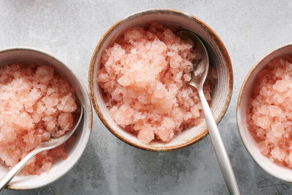 Ruby Grapefruit Granita