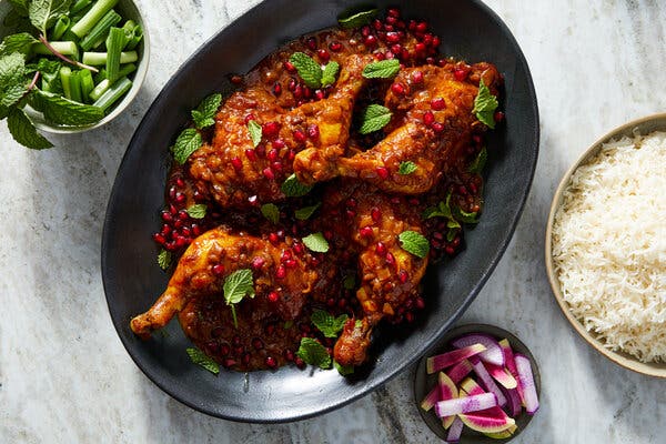 Khoresh Morgh Nardooni (Pomegranate Chicken Stew)