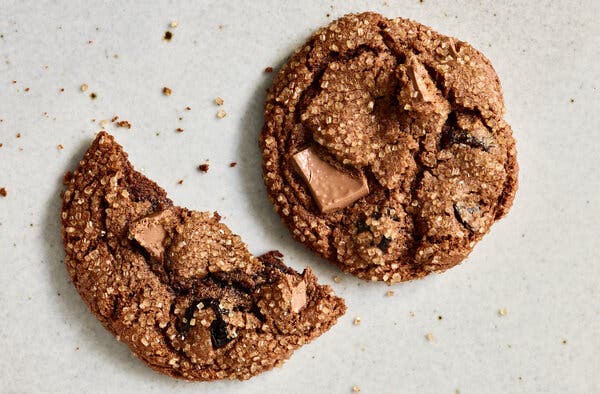 Chocolate-Cherry Ginger Cookies