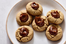 Image for Tahini Thumbprints Cookies With Dulce de Leche