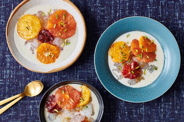 Coconut-Lemongrass Tapioca With Caramelized Citrus