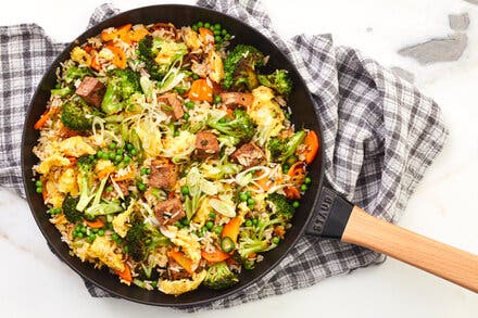 Tofu and Broccoli Fried Rice