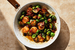 Image for Seared Scallops With Glazed Brussels Sprouts