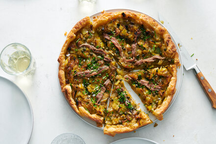 Image for Onion Tart With Leeks, Capers and Anchovy