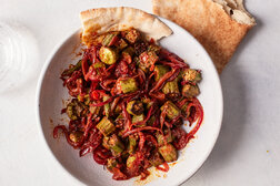 Image for Bhindi Masala (Okra With Red Onion and Tomato)
