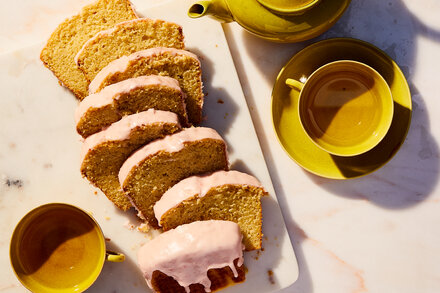 Image for Chamomile Tea Cake With Strawberry Icing